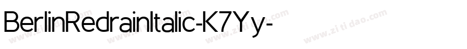 BerlinRedrainItalic-K7Yy字体转换