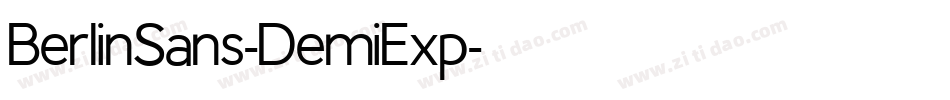 BerlinSans-DemiExp字体转换
