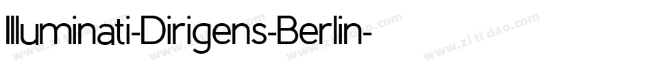 Illuminati-Dirigens-Berlin字体转换