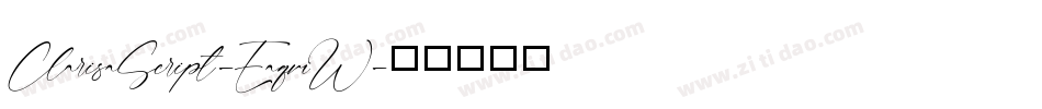 ClarisaScript-EaqmW字体转换