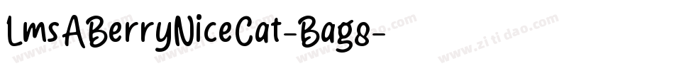 LmsABerryNiceCat-Bag8字体转换