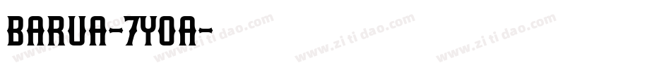 Barua-7yOA字体转换