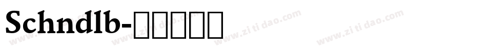 Schndlb字体转换
