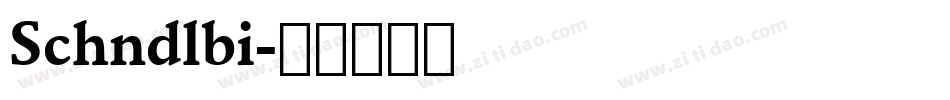 Schndlbi字体转换