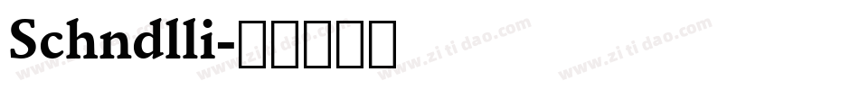 Schndlli字体转换