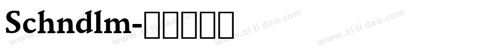 Schndlm字体转换