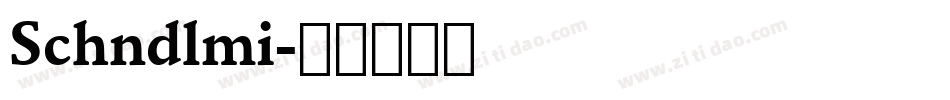 Schndlmi字体转换
