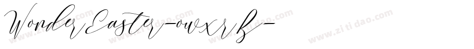 WonderEaster-owxrB字体转换