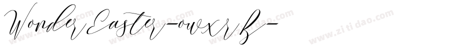 WonderEaster-owxrB字体转换