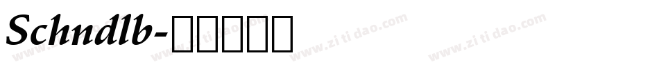 Schndlb字体转换