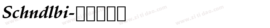 Schndlbi字体转换