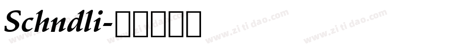 Schndli字体转换