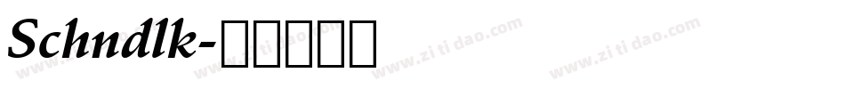 Schndlk字体转换
