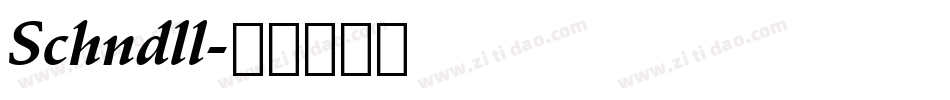 Schndll字体转换