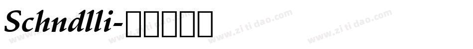Schndlli字体转换