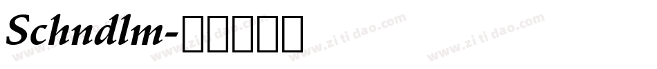 Schndlm字体转换