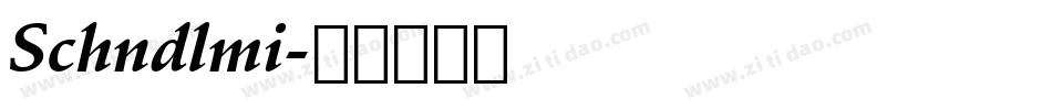 Schndlmi字体转换