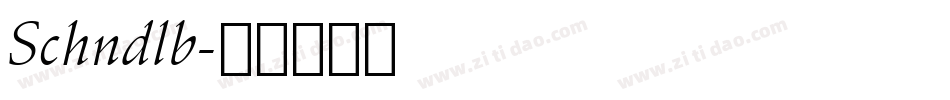 Schndlb字体转换