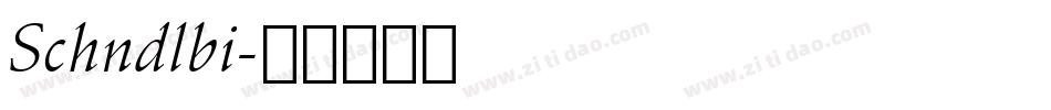 Schndlbi字体转换