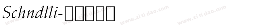Schndlli字体转换