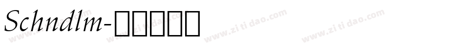 Schndlm字体转换