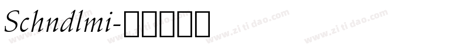 Schndlmi字体转换