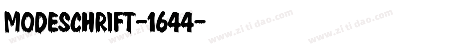 Modeschrift-1644字体转换