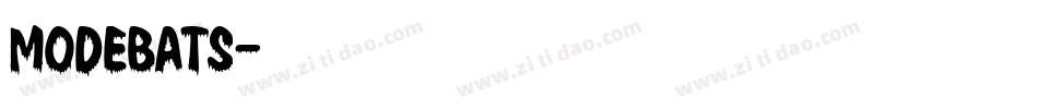 modebats字体转换