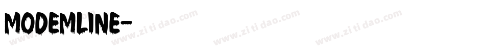 modemline字体转换