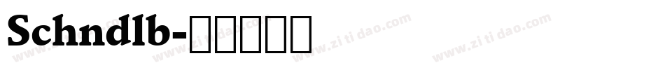 Schndlb字体转换