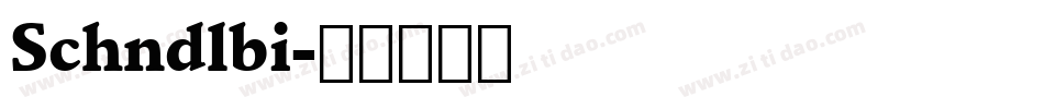 Schndlbi字体转换