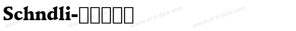 Schndli字体转换