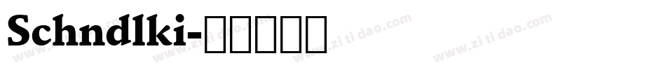 Schndlki字体转换