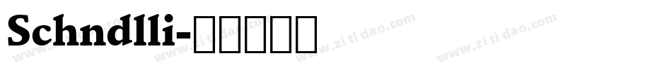 Schndlli字体转换