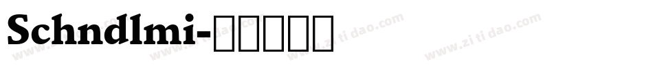 Schndlmi字体转换