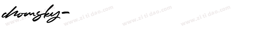 chomsky字体转换