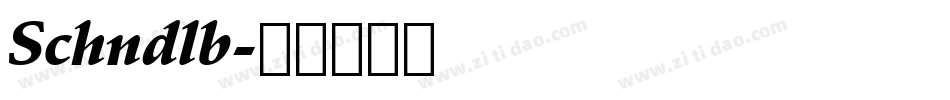 Schndlb字体转换