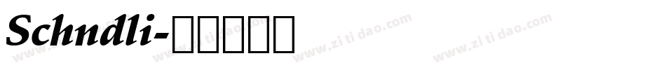 Schndli字体转换