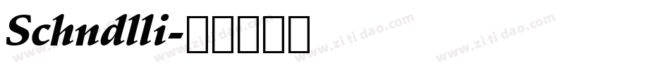Schndlli字体转换