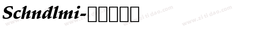 Schndlmi字体转换