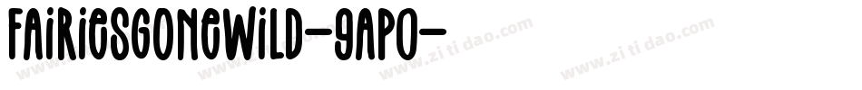 FairiesGoneWild-9aP0字体转换