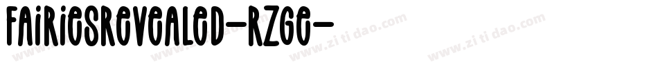 FairiesRevealed-RzGe字体转换
