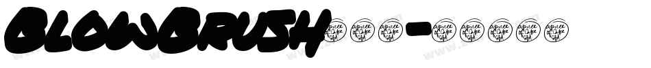 BlowBrush生成器字体转换
