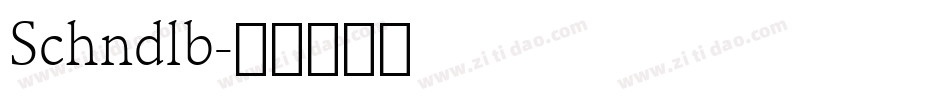 Schndlb字体转换