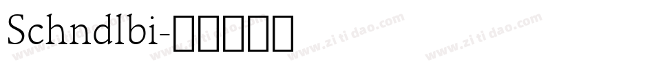 Schndlbi字体转换