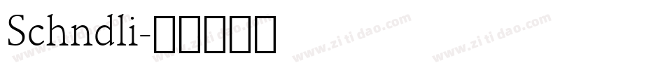 Schndli字体转换