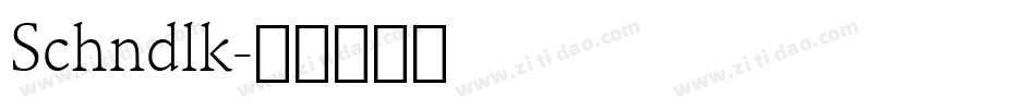 Schndlk字体转换