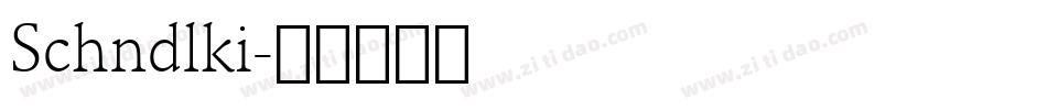 Schndlki字体转换