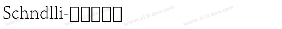 Schndlli字体转换