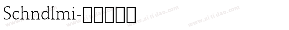 Schndlmi字体转换
